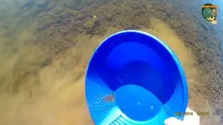 Разведка золота на маленьком ручье.