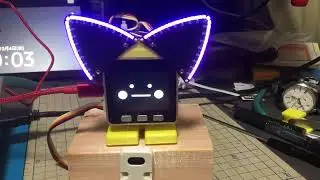 ｽﾀｯｸﾁｬﾝ ＋ ジェスチャーセンサー＋ネコ耳ユニット / Stackcham with Gesture Sensor and Unit NECO (Cat's Ear)