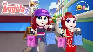 My talking angela 2 - Angela ve kardeşi part 2 👭😂👍🛍