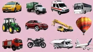 Cars for Kids Transportation sounds  names and sounds of vehicles Kamazka MYLT  Learning videos