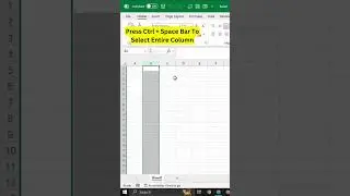 Select Entire Row or Column in Excel | #ExcelTips #computer