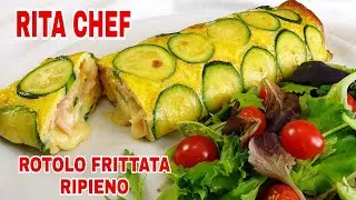 ⭐ZUCCHINI OMELETTE ROLL STUFFED by RITA CHEF⭐