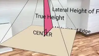 Anatomy of a SQUARE PYRAMID: Quick Exploration in GeoGebra 3D with Augmented Reality (iOS)