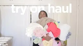 collective try on haul! meshki, old navy, sezan, hoka & poshmark!