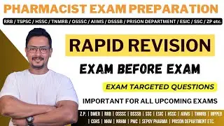 PHARMACIST EXAM PREPARATION / TSPSC / RRB / AIIMS / DMER / PRISON DEPARTMENT / HSSC / SSC / ESIC