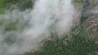 Джилы-Су с дрона. Выше облаков