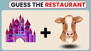 guess the food restaurant by emojis !! Fast Food Restaurant Challenge