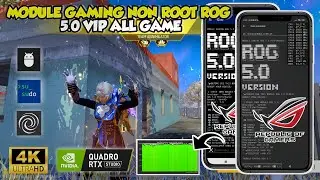 IMPROVE DEVICE PERFORMANCE❗GAMING MODULE ROG 5.0 NON ROOT❗HOW TO OVERLOCK ANDROID PERFORMANCE
