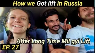 My Best Hitchhiking in Russia / With Russian Couple / Russia 2021 / Travel with Praj