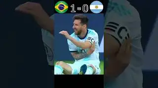Brazil vs Argentina 2019 Copa America Semi - Final Highlights #shorts #football #youtube