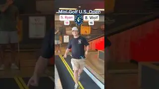 Mini Golf U.S. Open Round 2 (Holes 9-10) | Ryan vs Wolf 