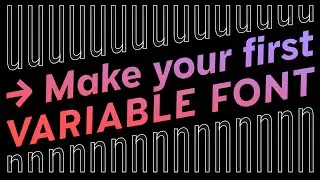 Making your first variable font in Glyphs font editor