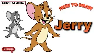 How to draw jerry | Draw jerry | Draw with Shehzadi