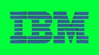 IBM Green Screen Logo Loop Chroma Animation