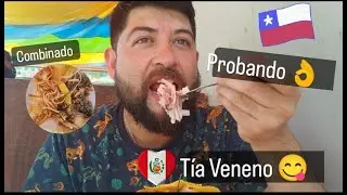 CHILENO Comiendo en la TIA VENENO - HUACHO - PERU