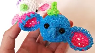Слоник Дамбо из резинок/Rainbow loom Dumbo Tsum Tsum 1 часть