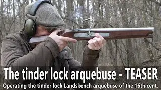 Operating the Landsknecht arquebuse of the late 15th century - TEASER