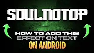 HOW TO ADD THIS EFFECT ON YOUR TEXT ON ANDROID | 2022 FIRST VEDIO | #2022 Happy New year 💚
