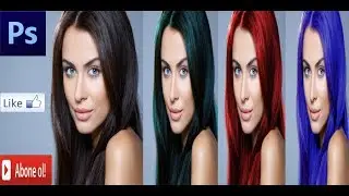 PHOTOSHOP CS6 | SAÇ RENGİ DEĞİŞTİRME