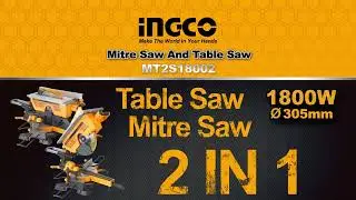 Торцовочная и настольная пила INDUSTRIAL INGCO 1800W 305*30mm MT2S18002