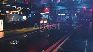 Cyberpunk, Futuristic, Street, 3D, HD - animated background