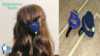 How to make mini hat/ Bottle cap craft Hair pin Making idea/ miniature hat for doll house