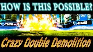 How is this Possible? (Crazy Rocket League Double Demolition)