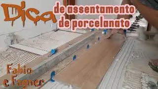 Como fazer o assentamento do  porcelanato 20x120 que imita madeira fabio123
