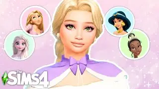 RECREATING ICONIC DISNEY PRINCESSES IN THE SIMS 4!😍 But make them Holiday themed!