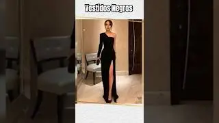 VESTIDOS DE MODA COLOR NEGRO #moda #dress #fashion #outfit #tendencias #2024 #temumexico #temu2024