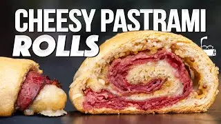 CHEESY PASTRAMI CROISSANT ROLLS (SO EASY, SO GOOD!) | SAM THE COOKING GUY