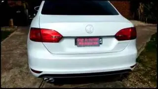 Matte white volkswagen plastidip