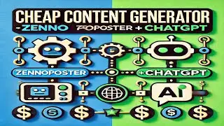 Дешевый Генератор контента - Zennoposter + Chat GPT