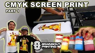 CMYK Silk Screen Print with White Underbase - Part 1 - Lebron James Design