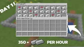 BEST simple Minecraft iron farm! Day 1