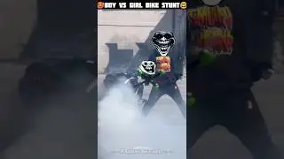🥵Boy vs Girl BIKE STUNT 🤔 ll 