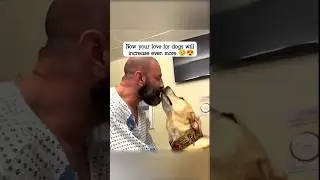 Dog : i can't leave my Father Alone 🥹🥰