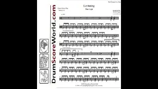 Drum Score - Dua Lipa - Levitating (preview)