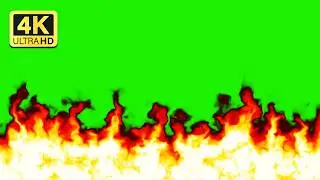 Animated Fire Green Screen - Burning Flame on Border Overlay