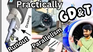 Engineering drawing RUNOUT & PARALLELISM GD&T full details in hindi #Manishswami #knowledgetv