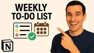 How to Build a Weekly To-Do List in Notion? (1 Minute!)