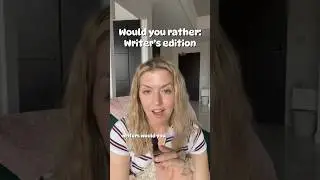 Would you rather: writer’s edition👇🏼 #writersofyoutube #writing