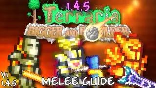 1.4.5 Terraria MELEE Class Progression Setups Guide