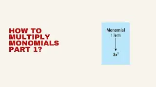 How to multiply monomials Part 1?