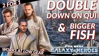 Galactic Conquest Sector 5 Hard - Double Down On Qui & Bigger Fish - Relics Not Required | SWGoH