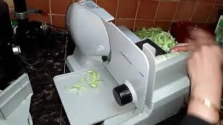 How to cut snake gourd with Chef's choice 609A