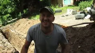 Замена канализационной трубы в земле ! Как не надо делать ! Во всем виноваты попы !