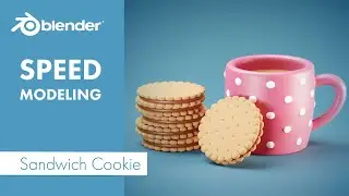 Sandwich Cookie Speed Modeling In Blender