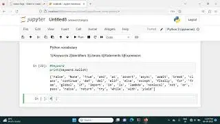 Python | Basic Vocabulary
