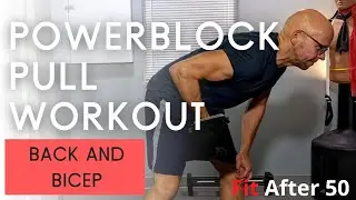 20 Minute Power Block Dumbbell Back and Bicep Workout at Home \\ Pull Workout \\ Follow Along